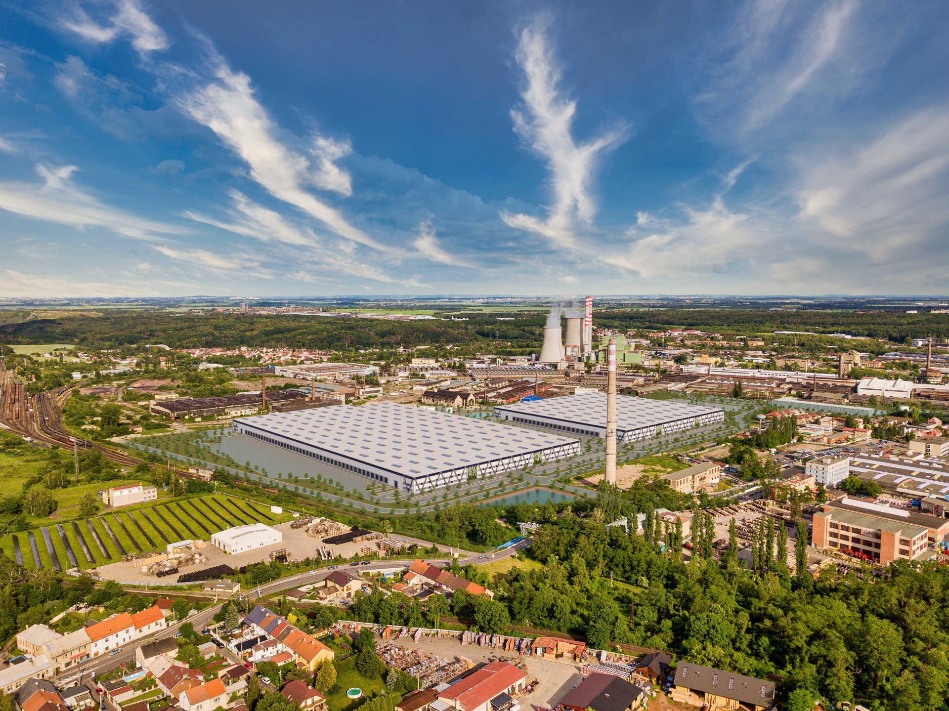 Industriální pozemky Kladno